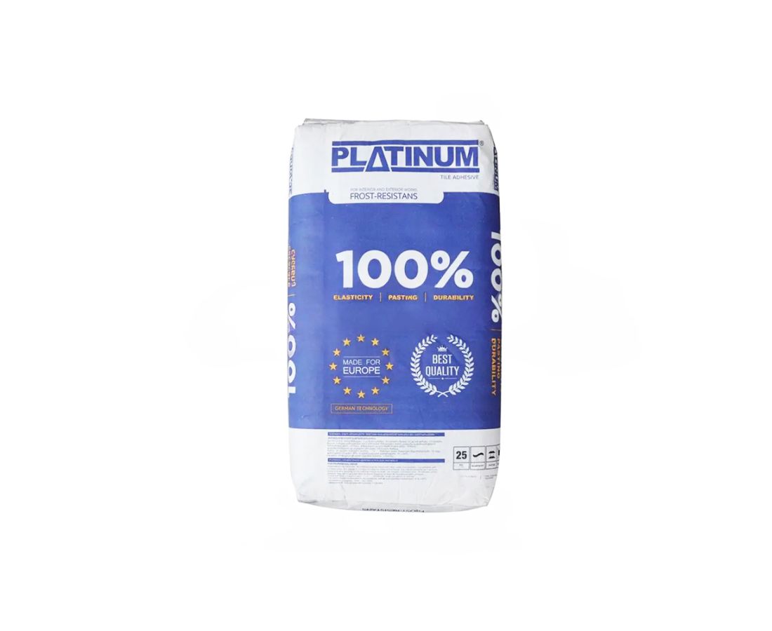 PLATINIUM Standart ყინვაგამძლე 25kg — წებოცემენტი